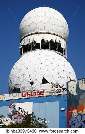 Stock Image - "Teufelsberg, former monitoring system of the U. S. Army, abandoned building, Berlin, Germany, Europe". Fotosearch