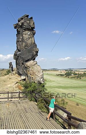 Stock Image - "Teufelsmauer, Devil's Wall, near Weddersleben, Harz, Saxony-Anhalt, Germany, Europe". Fotosearch