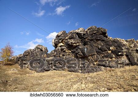 Stock Image - "Teufelsmauer Nature Reserve, Weddersleben, Thale, Harz, Saxony-Anhalt, Germany, Europe". Fotosearch