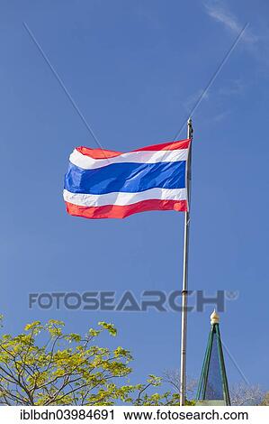 Stock Image - Thai flag. Fotosearch