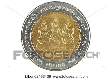 Thai ten baht coin View Large Photo Image Stock Photo - Thai ten baht coin. Fotosearch