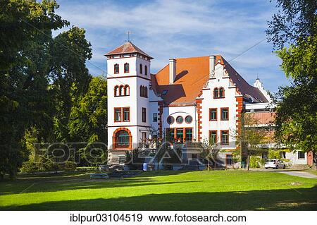Stock Photo - "Thammenhain Castle, parkview, Thammenhain, Lossatal, Saxony, Germany, Europe". Fotosearch