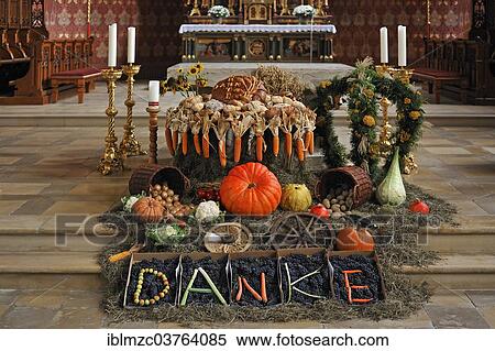 "Thanksgiving decoration in front of the altar in the neo-Gothic Parish Church of St. Pelagius, 1860, Weitnau, Oberallgau, Allgau, Swabia, Bavaria, Germany, Europe" View Large Photo Image Stock Photography - "Thanksgiving decoration in front of the altar in the neo-Gothic Parish Church of St. Pelagius, 1860, Weitnau, Oberallgau, Allgau, Swabia, Bavaria, Germany, Europe". Fotosearch