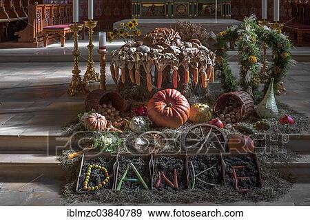 "Thanksgiving decorations in St Pelagius Church, Weitnau, Oberallgau, Allgau, Bavaria, Germany, Europe" View Large Photo Image Stock Photo - "Thanksgiving decorations in St Pelagius Church, Weitnau, Oberallgau, Allgau, Bavaria, Germany, Europe". Fotosearch