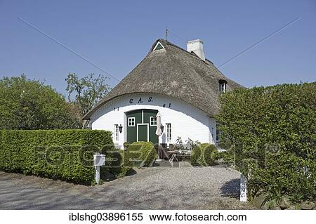 "Thatched cottage, Sieseby, Thumby, Schleswig-Holstein, Germany, Europe" View Large Photo Image Stock Photography - "Thatched cottage, Sieseby, Thumby, Schleswig-Holstein, Germany, Europe". Fotosearch