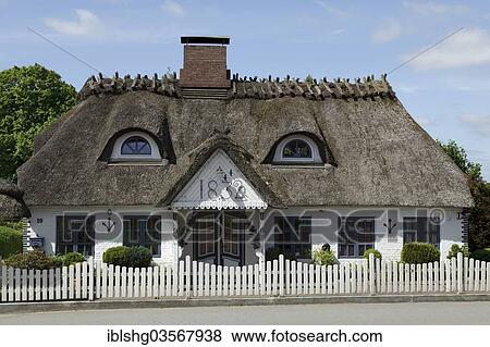 "Thatched cottage, Suderbrarup, Schleswig-Holstein, Germany, Europe" View Large Photo Image Stock Photo - "Thatched cottage, Suderbrarup, Schleswig-Holstein, Germany, Europe". Fotosearch
