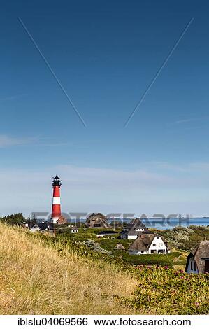 "Thatched Frisian houses with lighthouse, Hornum, Sylt, North Frisia, Schleswig-Holstein, Germany, Europe" View Large Photo Image Stock Photograph - "Thatched Frisian houses with lighthouse, Hornum, Sylt, North Frisia, Schleswig-Holstein, Germany, Europe". Fotosearch