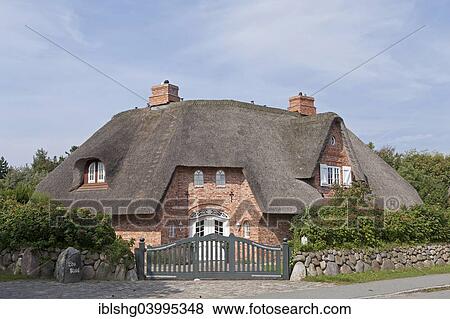 "Thatched house, Kampen, Sylt, Schleswig-Holstein, Germany, Europe" View Large Photo Image Stock Photo - "Thatched house, Kampen, Sylt, Schleswig-Holstein, Germany, Europe". Fotosearch