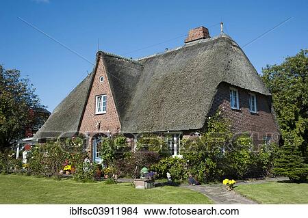"Thatched residential house, Westerland, Sylt, North Frisia, Schleswig-Holstein, Germany, Europe" View Large Photo Image Picture - "Thatched residential house, Westerland, Sylt, North Frisia, Schleswig-Holstein, Germany, Europe". Fotosearch