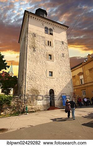 "The 13th century medieval Lotrak Tower from where the Gri cannon is fired daily at 12 noon, Zagreb, Croatia, Europe" View Large Photo Image Stock Image - "The 13th century medieval Lotrak Tower from where the Gri cannon is fired daily at 12 noon, Zagreb, Croatia, Europe". Fotosearch