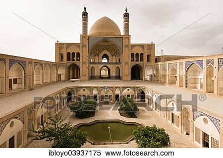 "The 18th century Agha Bozorg Mosque and its sunken courtyard, Kashan, Iran, Asia" View Large Photo Image Stock Photography - "The 18th century Agha Bozorg Mosque and its sunken courtyard, Kashan, Iran, Asia". Fotosearch