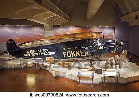 "The 1925 Fokker F-VII Trimotor on display at the Henry Ford Museum, Dearborn, Michigan, United States, North America" View Large Photo Image Picture - "The 1925 Fokker F-VII Trimotor on display at the Henry Ford Museum, Dearborn, Michigan, United States, North America". Fotosearch