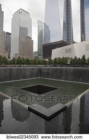 "The 9-11 Memorial, commemorating the September 11, 2001 attacks on the World Trade Center and the Pentagon; the focus of the memorial is two pools constructed on the locations where the twin World Trade Center towers stood, New York, NY, USA" View Large Photo Image Stock Image - "The 9-11 Memorial, commemorating the September 11, 2001 attacks on the World Trade Center and the Pentagon; the focus of the memorial is two pools constructed on the locations where the twin World Trade Center towers stood, New York, NY, USA". Fotosearch