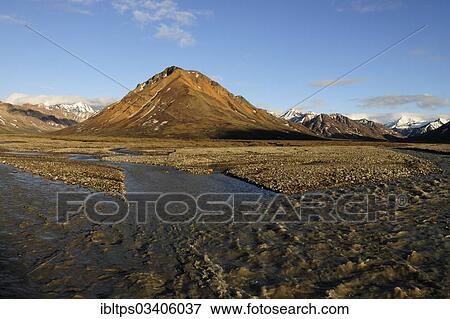 "The Alaska Range with the meandering Toklat River, evening mood, Denali National Park, Alaska, United States, North America" View Large Photo Image Stock Photo - "The Alaska Range with the meandering Toklat River, evening mood, Denali National Park, Alaska, United States, North America". Fotosearch