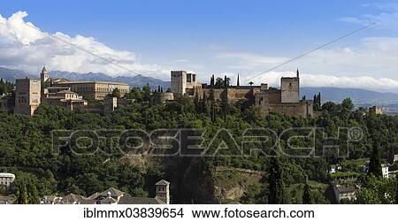 "The Alhambra on Sabikah Hill, UNESCO World Heritage Site, Granada, Spain, Europe" View Large Photo Image Picture - "The Alhambra on Sabikah Hill, UNESCO World Heritage Site, Granada, Spain, Europe". Fotosearch