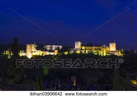 "The Alhambra seen from the Albayzin hill, San Pedro, Granada, Andalusia, Spain, Europe" View Large Photo Image Stock Image - "The Alhambra seen from the Albayzin hill, San Pedro, Granada, Andalusia, Spain, Europe". Fotosearch