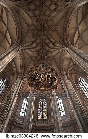 "The angelic salutation by the sculptor Veit Stoss, under the vault of St Lawrence Church, Nuremberg, Middle Franconia, Bavaria, Germany, Europe" View Large Photo Image Stock Photograph - "The angelic salutation by the sculptor Veit Stoss, under the vault of St Lawrence Church, Nuremberg, Middle Franconia, Bavaria, Germany, Europe". Fotosearch