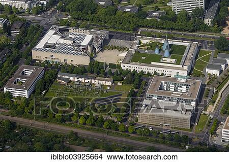 "The Art and Exhibition Hall of the Federal Republic of Germany, Bundeskunsthalle, aerial view, Bonn, Rhineland, North Rhine-Westphalia, Germany, Europe" View Large Photo Image Picture - "The Art and Exhibition Hall of the Federal Republic of Germany, Bundeskunsthalle, aerial view, Bonn, Rhineland, North Rhine-Westphalia, Germany, Europe". Fotosearch