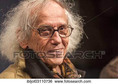 "The artist Christo, press conference at the opening of the exhibition of the Christo-installation """"Big Air Package"""" in the Gasometer Oberhausen, Oberhausen, North Rhine-Westphalia, Germany, Europe" View Large Photo Image Stock Photograph - "The artist Christo, press conference at the opening of the exhibition of the Christo-installation """"Big Air Package"""" in the Gasometer Oberhausen, Oberhausen, North Rhine-Westphalia, Germany, Europe". Fotosearch