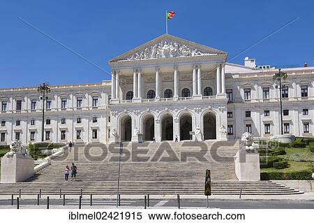 The Assembly of the Republic, Assembleia da Republica, Palacio de Sao Bento, Saint Benedict's Palace, Lisboa, Lisbon, Portugal, Europe View Large Photo Image Stock Photography - The Assembly of the Republic, Assembleia da Republica, Palacio de Sao Bento, Saint Benedict's Palace, Lisboa, Lisbon, Portugal, Europe. Fotosearch