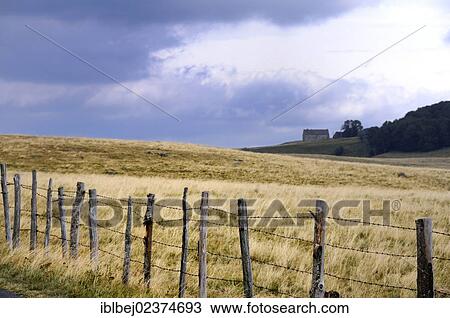 Stock Image - "The Aubrac plateau, Lozere, Aubrac, France, Europe". Fotosearch