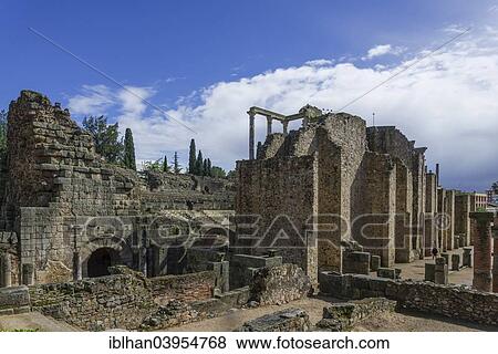 "The back of the Roman Theatre, Merida, Extremadura, Spain, Europe" View Large Photo Image Stock Photo - "The back of the Roman Theatre, Merida, Extremadura, Spain, Europe". Fotosearch