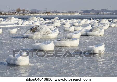 Stock Image - "The Baltic Sea in winter, Abbekas, Sweden, Europe". Fotosearch