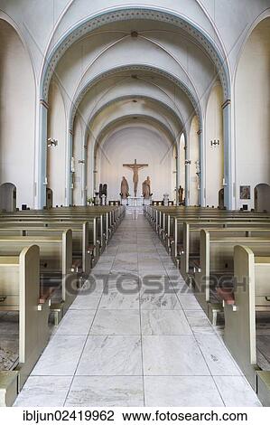 Stock Image - The baroque, Catholic Marienkirche church, dedicated in 1725, Loehrstrasse, Siegen, Siegen-Wittgenstein, Siegerland region, North Rhine-Westphalia, Germany, Europe. Fotosearch