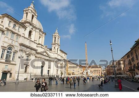 "The Baroque historical city centre with the Church of Sant'Agnese in Agone, Roman obelisk, Piazza Navona square, Rome, Lazio, Italy, Southern Europe, Europe" View Large Photo Image Stock Image - "The Baroque historical city centre with the Church of Sant'Agnese in Agone, Roman obelisk, Piazza Navona square, Rome, Lazio, Italy, Southern Europe, Europe". Fotosearch