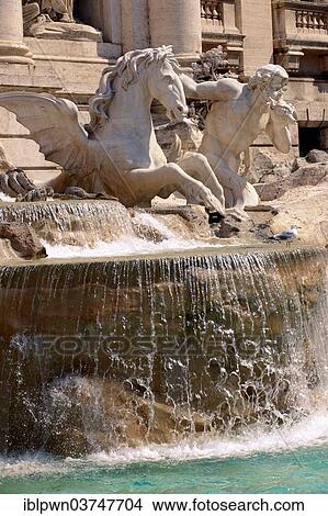 Picture - "The baroque Trevi Fountain, Rome, Lazio, Italy, Europe". Fotosearch
