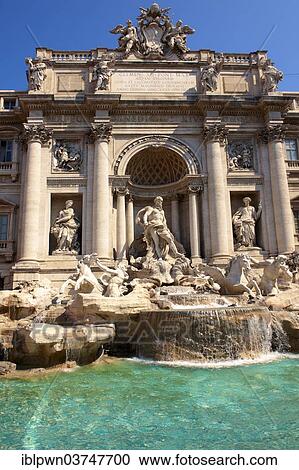 "The baroque Trevi Fountain, Rome, Lazio, Italy, Europe" View Large Photo Image Stock Image - "The baroque Trevi Fountain, Rome, Lazio, Italy, Europe". Fotosearch