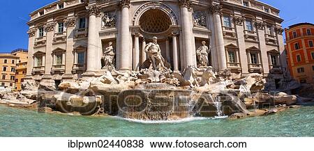 Stock Photo - "The Baroque Trevi Fountain, Rome, Italy, Europe". Fotosearch