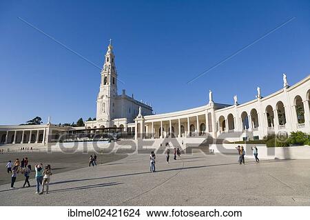 The Basilica of Our Lady of the Rosary, Santuario de Fatima, Fatima Shrine, Sanctuary of Our Lady of Fatima, Fatima, Ourem, Santarem, Portugal, Europe View Large Photo Image Picture - The Basilica of Our Lady of the Rosary, Santuario de Fatima, Fatima Shrine, Sanctuary of Our Lady of Fatima, Fatima, Ourem, Santarem, Portugal, Europe. Fotosearch