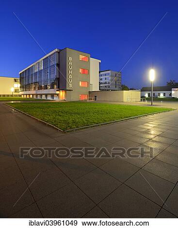 "The Bauhaus Dessau, night scene, Dessau, Saxony-Anhalt, Germany, Europe" View Large Photo Image Stock Photo - "The Bauhaus Dessau, night scene, Dessau, Saxony-Anhalt, Germany, Europe". Fotosearch