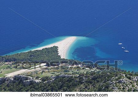 "The beach at Zlatni Rat or Golden Horn, Bol, island of Brac, Dalmatia, Croatia, Europe" View Large Photo Image Stock Image - "The beach at Zlatni Rat or Golden Horn, Bol, island of Brac, Dalmatia, Croatia, Europe". Fotosearch