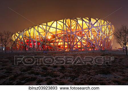 "The Beijing National Stadium, Olympic Stadium, Bird's Nest, by Herzog and de Meuron, Beijing, China, Asia" View Large Photo Image Stock Image - "The Beijing National Stadium, Olympic Stadium, Bird's Nest, by Herzog and de Meuron, Beijing, China, Asia". Fotosearch
