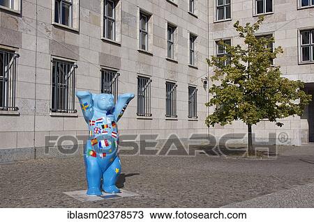 "The Berlin Bear in front of the German Federal Ministry of Finance, Berlin, Germany, Europe" View Large Photo Image Stock Image - "The Berlin Bear in front of the German Federal Ministry of Finance, Berlin, Germany, Europe". Fotosearch