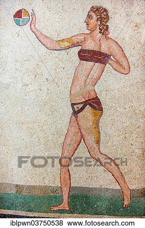 "The Bikini Girls, ancient Roman mosaic, at the Villa Romana del Casale, near Piazza Armerina, Sicily, Italy, Europe" View Large Photo Image Stock Photo - "The Bikini Girls, ancient Roman mosaic, at the Villa Romana del Casale, near Piazza Armerina, Sicily, Italy, Europe". Fotosearch