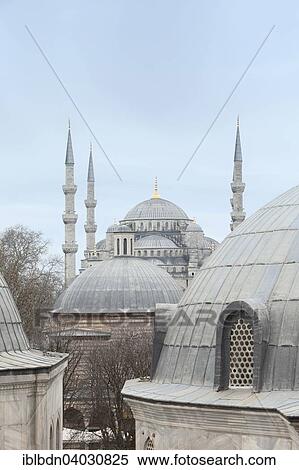 "The Blue Mosque, between Aya Sofya domes, Istanbul, Turkey, Asia" View Large Photo Image Stock Photography - "The Blue Mosque, between Aya Sofya domes, Istanbul, Turkey, Asia". Fotosearch