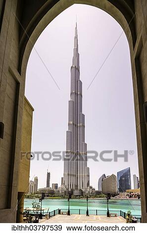 Stock Photo - "The Burj Khalifa skyscraper, Dubai, United Arab Emirateses". Fotosearch