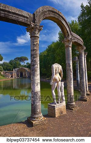 "The Canopus, a canal imitating the sanctuary of Serapis, Tivoli, Lazio, Italy, Europe" View Large Photo Image Picture - "The Canopus, a canal imitating the sanctuary of Serapis, Tivoli, Lazio, Italy, Europe". Fotosearch