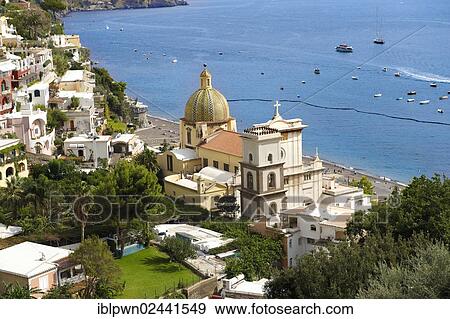 "The cathedral of Santa Maria Assunta, Positano, Amalfi coast, Italy, Europe" View Large Photo Image Stock Photo - "The cathedral of Santa Maria Assunta, Positano, Amalfi coast, Italy, Europe". Fotosearch