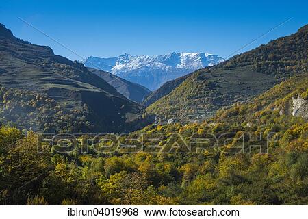 "The caucasian mountains in fall, Chechnya, Caucasus, Russia, Europe" View Large Photo Image Stock Photo - "The caucasian mountains in fall, Chechnya, Caucasus, Russia, Europe". Fotosearch