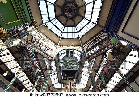 "The Centenary Clock, ceiling construction of the Leeds Kirkgate Markets, Leeds, West Yorkshire, England, United Kingdom, Europe" View Large Photo Image Stock Image - "The Centenary Clock, ceiling construction of the Leeds Kirkgate Markets, Leeds, West Yorkshire, England, United Kingdom, Europe". Fotosearch