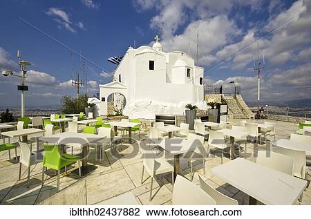 "The Church of Agios Georgios on Mount Lycabettus, terrace, Athens, Greece, Europe" View Large Photo Image Stock Image - "The Church of Agios Georgios on Mount Lycabettus, terrace, Athens, Greece, Europe". Fotosearch