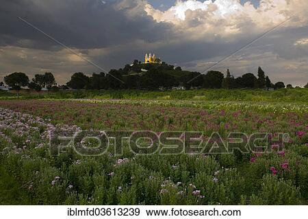 "The Church of Nuestra Senora de los Remedios on the Tepanapa Pyramid, Cholula, Puebla, Mexico, North America" View Large Photo Image Stock Photo - "The Church of Nuestra Senora de los Remedios on the Tepanapa Pyramid, Cholula, Puebla, Mexico, North America". Fotosearch