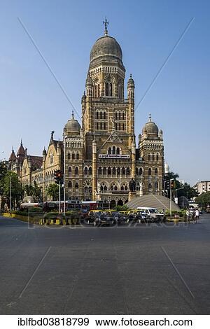 Stock Photo - "The City Municipal Building, Colaba, Mumbai, Maharashtra, India, Asia". Fotosearch