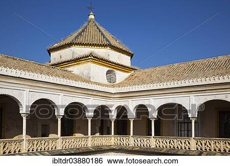 "The colonnaded upper floor of the mansion Casa de Pilatos, Seville, Seville province, Andalusia, Spain, Europe" View Large Photo Image Stock Photograph - "The colonnaded upper floor of the mansion Casa de Pilatos, Seville, Seville province, Andalusia, Spain, Europe". Fotosearch