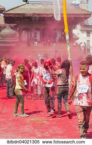 "The colour run, part of the Holi festival celebrations, Kathmandu, Nepal, Asia" View Large Photo Image Stock Photography - "The colour run, part of the Holi festival celebrations, Kathmandu, Nepal, Asia". Fotosearch