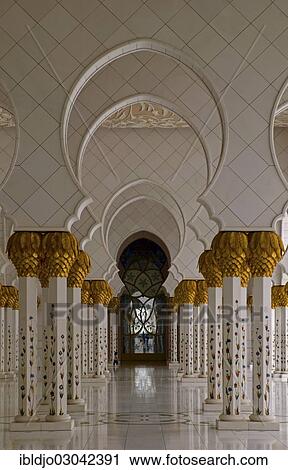"The columns and arches of the archway surrounding the courtyard of Sheikh Zayed Grand Mosque, Abu Dhabi, Emirate of Abu Dhabi, United Arab Emirates, Asia" View Large Photo Image Stock Image - "The columns and arches of the archway surrounding the courtyard of Sheikh Zayed Grand Mosque, Abu Dhabi, Emirate of Abu Dhabi, United Arab Emirates, Asia". Fotosearch